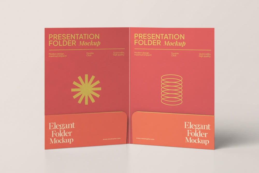 Open Folder Mockup