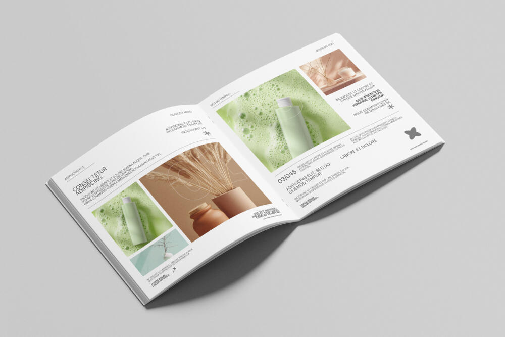 Open Square Brochure Mockup