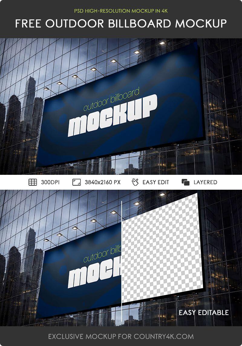 Outdoor Billboard Mockup