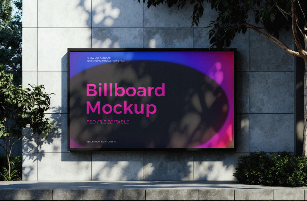 Outdoor Billboard Mockup