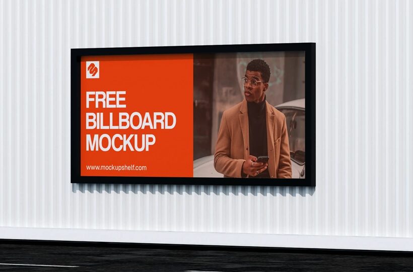 Outdoor Billboard Mockup Design | Realistic PSD Template