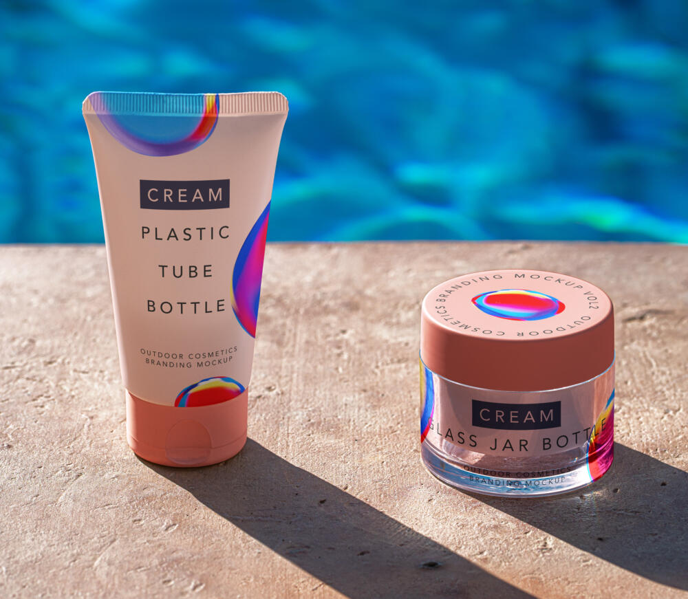 Outdoor Psd Cosmetic Mockup Set Vol2