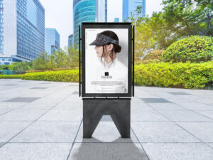Key Chain Psd Mockup Outdoor Publicity Poster Mockup PSD For Advertisement