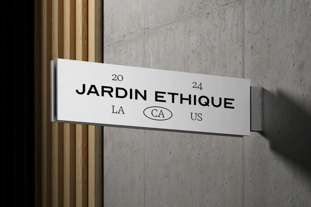 Outdoor Store Sign Mockup V2 Front View