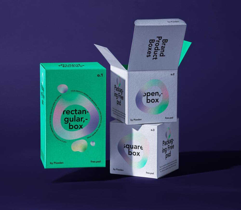 Packaging Product Psd Mockup Boxes