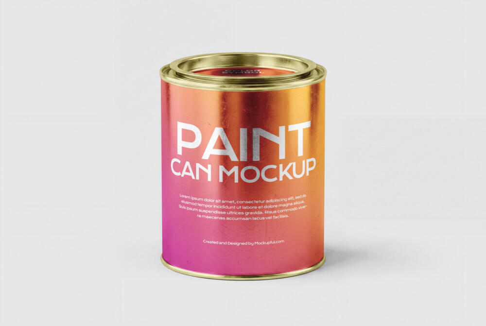 Paint Can Mockup