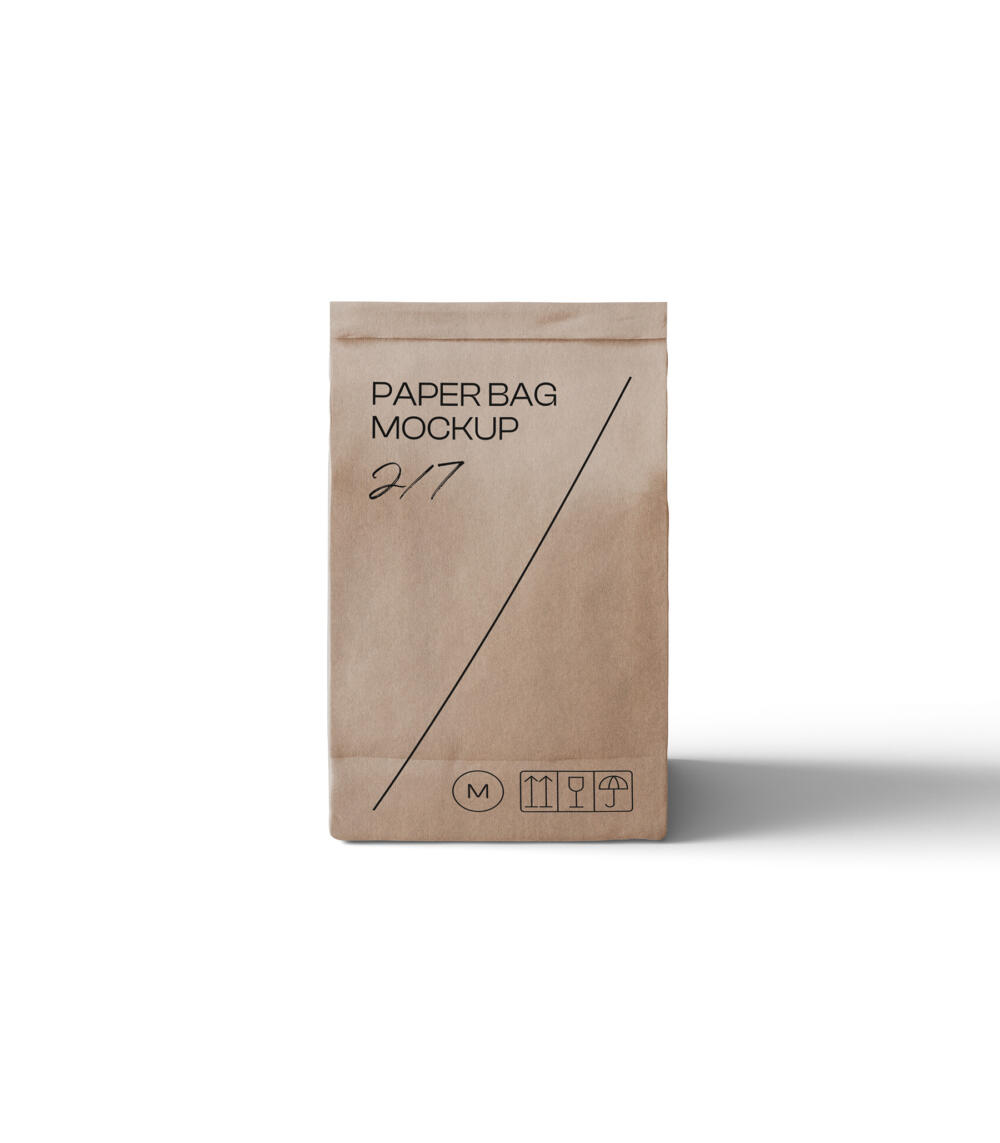 Paper Bag Mockup V20 Isometric | Mockup store