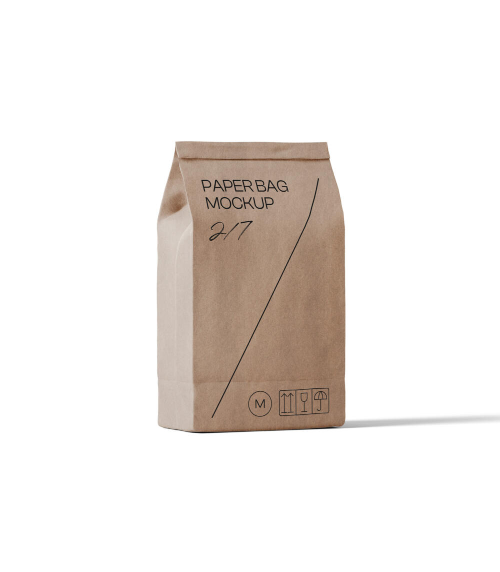 Paper Bag Mockup V31 Isometric | Mockup store