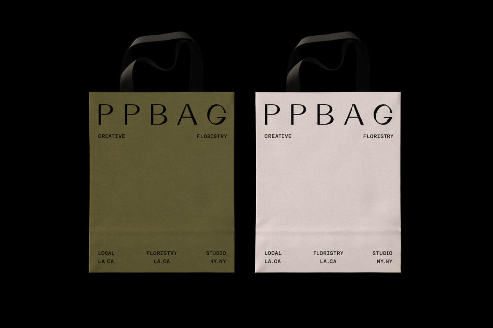 Paper Bag Mockups On Black Background Top View | Mockup store