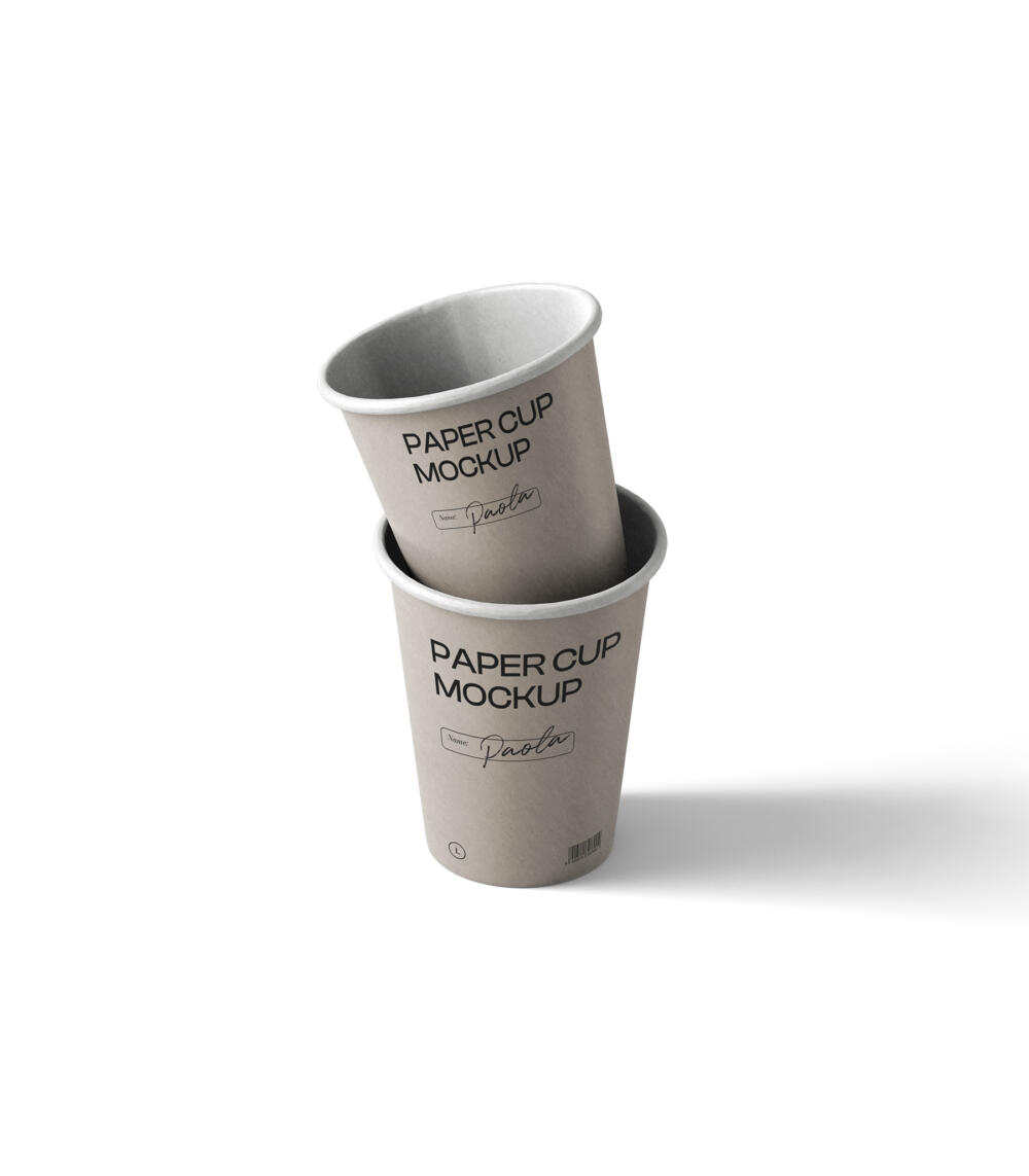 Paper Cup Mockup V6 Isometric | Mockup store