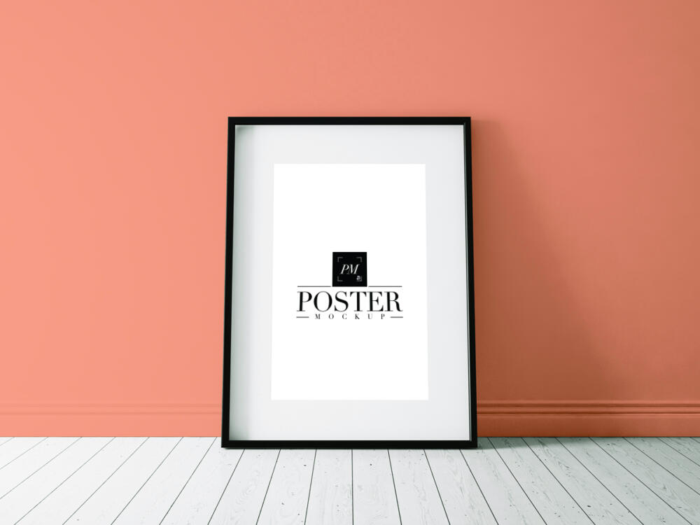 Paper Folded 24x36 Poster Mockup PSD