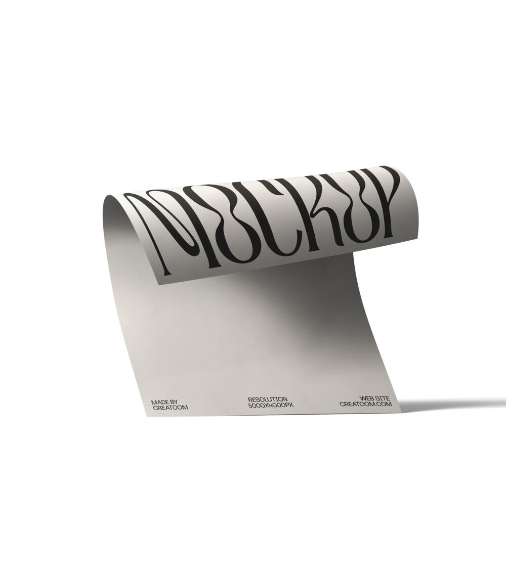 Paper Mockup V21 Front View | Mockup store