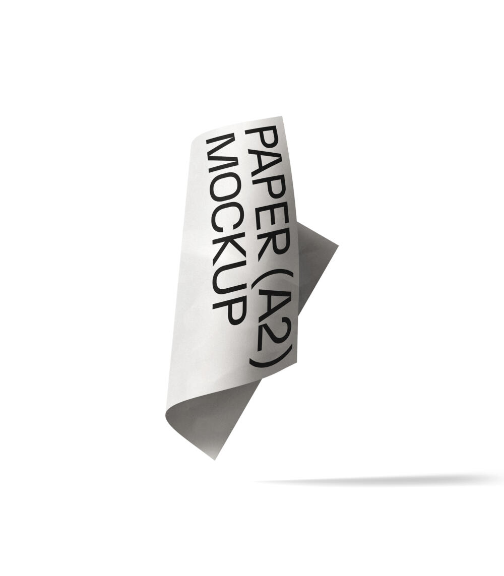 Paper Mockup V25 Front View | Mockup store