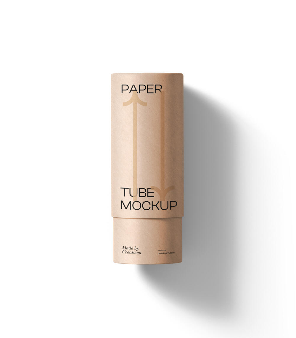 Paper Tube Mockup V1 Top View | Mockup store