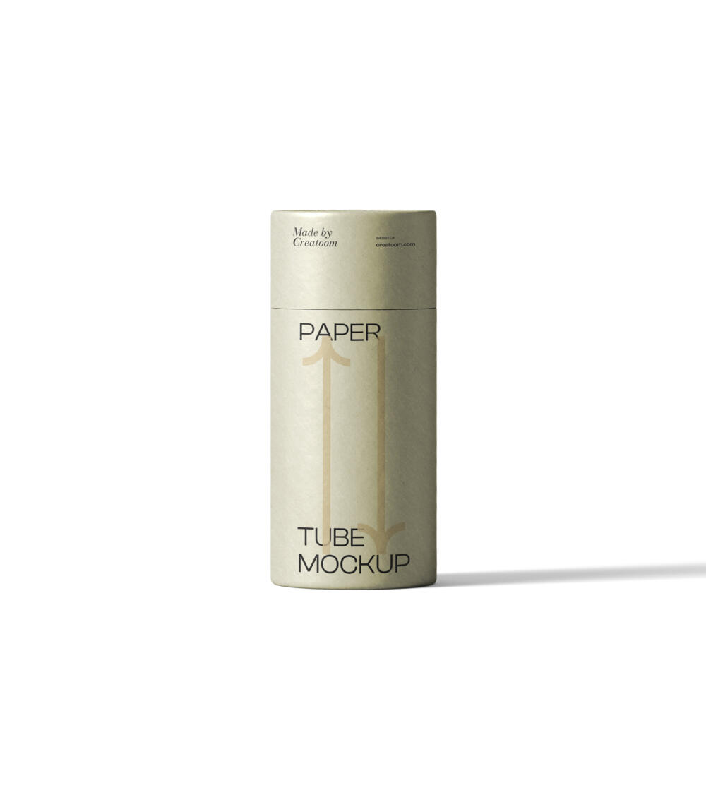 Paper Tube Mockup V3 Isometric | Mockup store