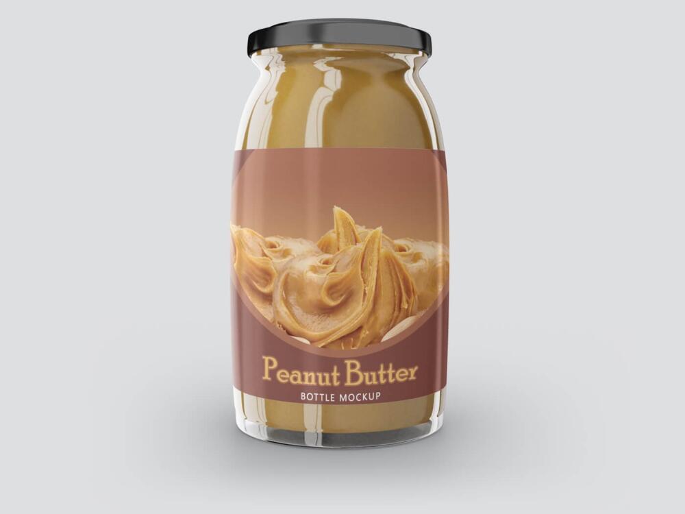 Peanut Butter Container Mockup