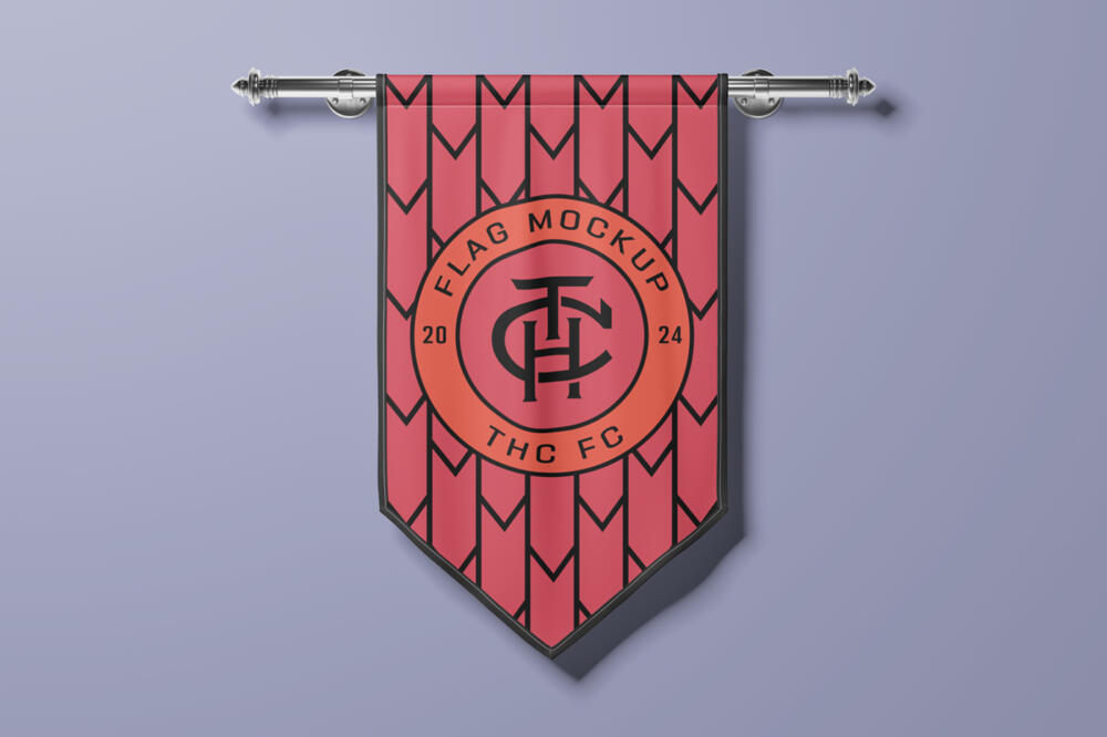 Pennant Flag Mockup