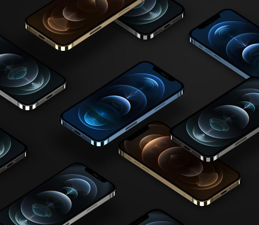 Perspective Psd Iphone 12 Pro Mockup Set