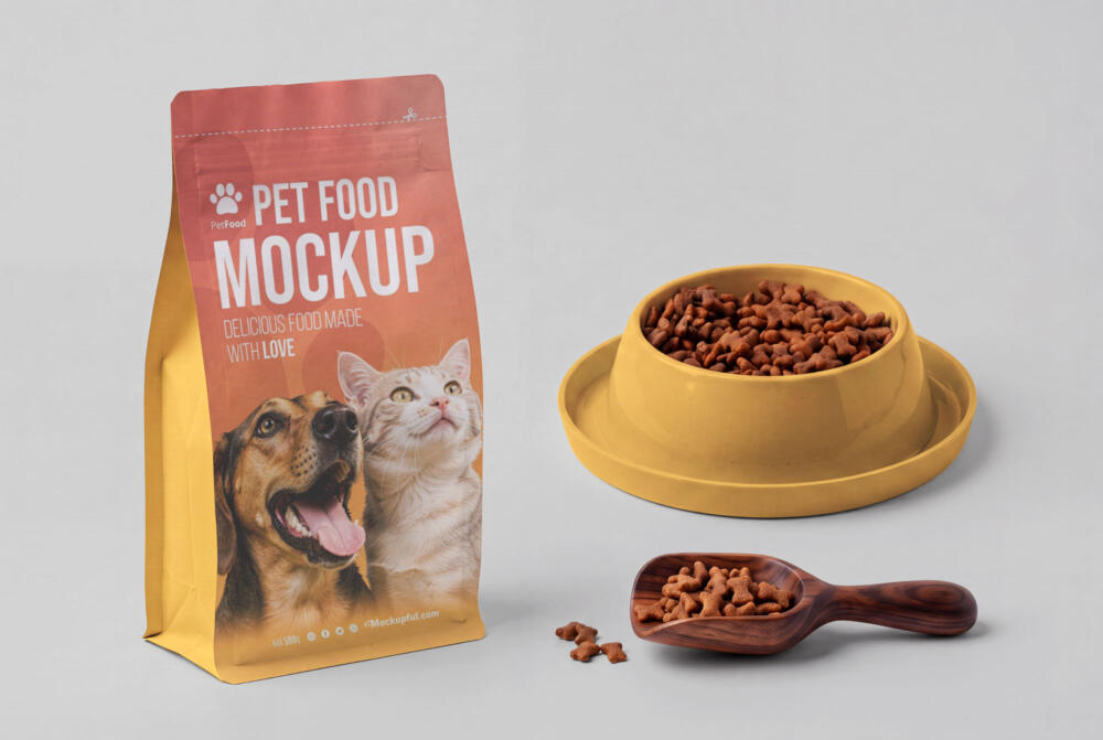 Pet Food Pouch Mockup