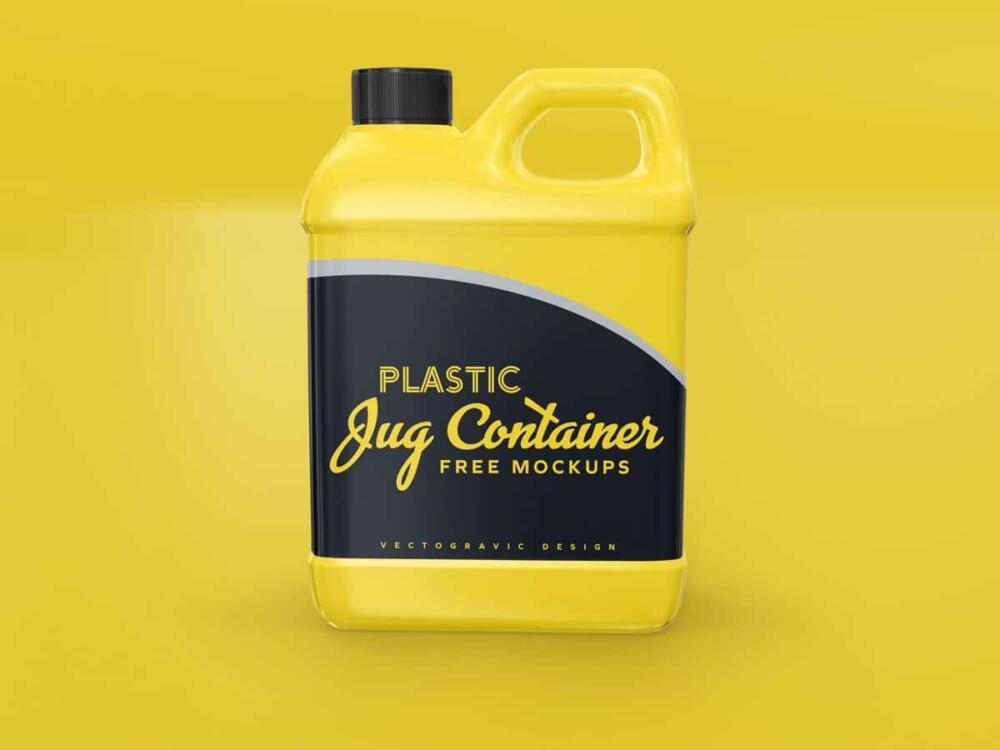 Plastic Jug Container Mockups