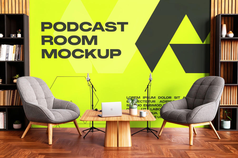 Podcast Studio Mockup