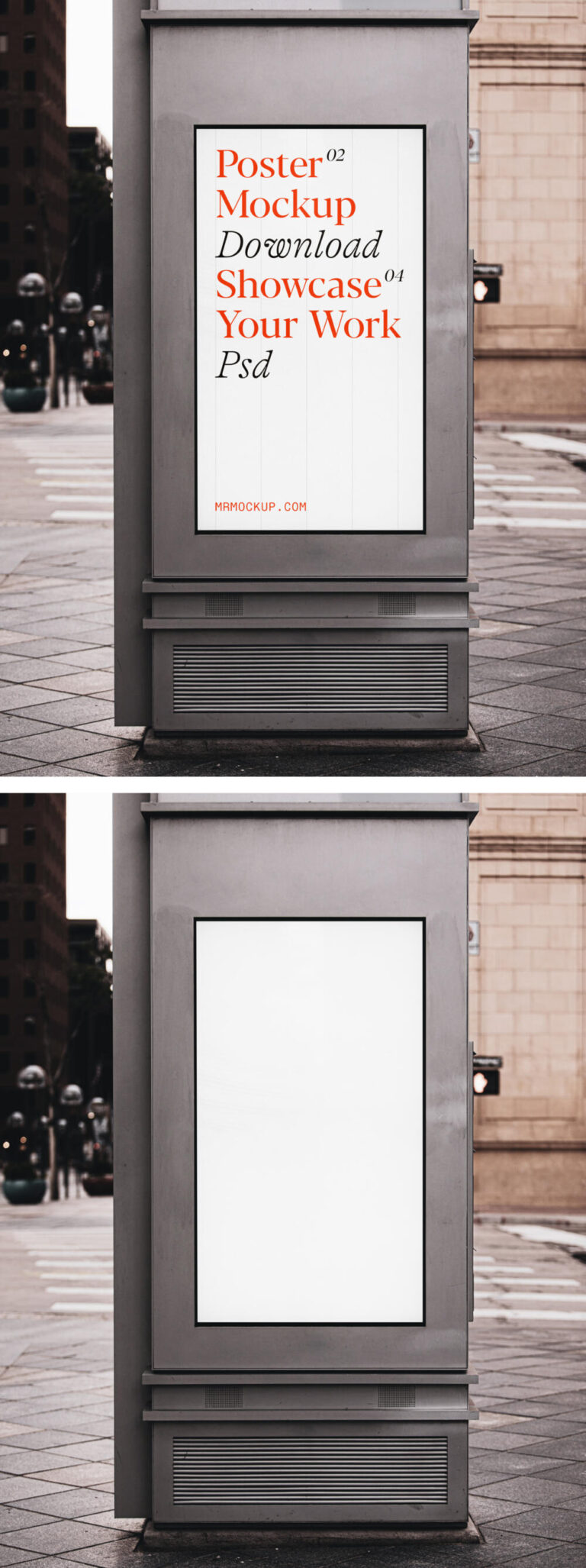 Poster on Street Mockup
