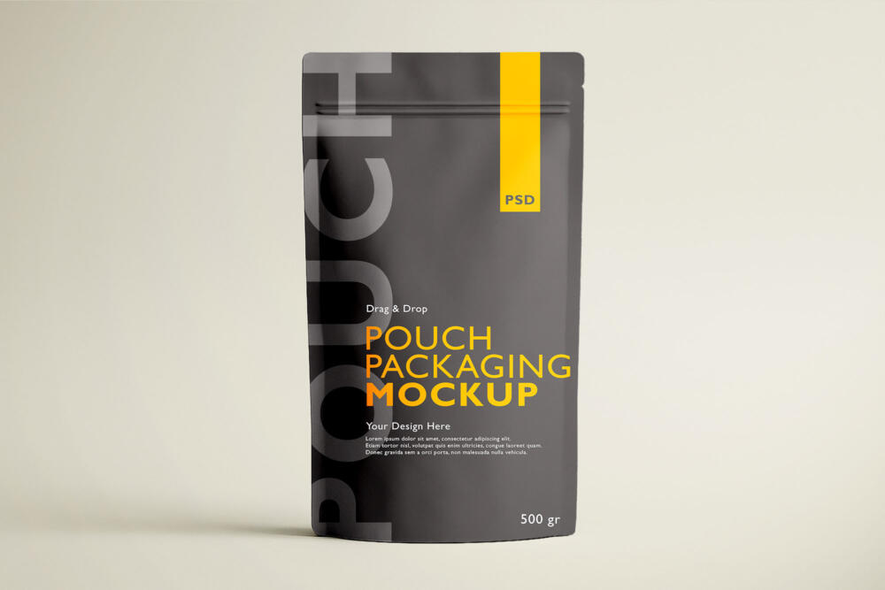 Pouch Packaging Mockup