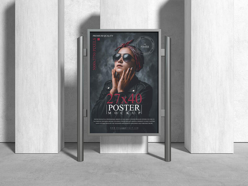 Premium 27x40 Poster Mockup