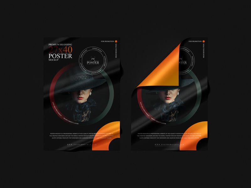 Premium Branding 27x40 Poster Mockup