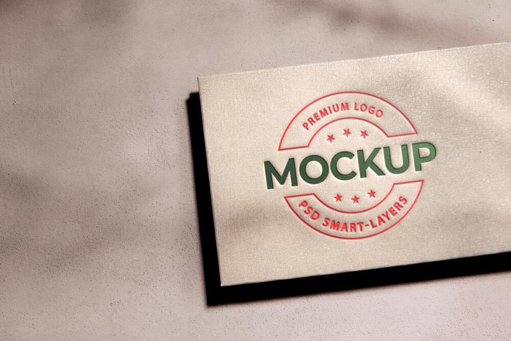Press Paper Logo Mockup