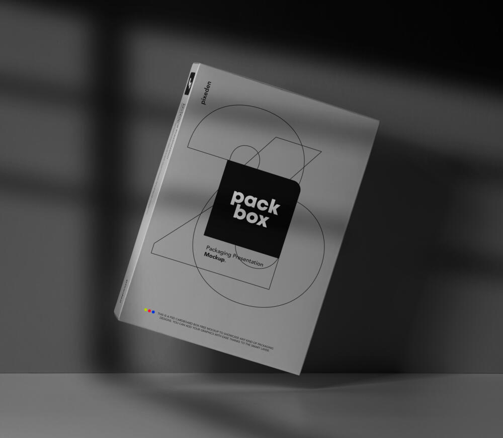 Product Psd Packaging Box Mockup Scene