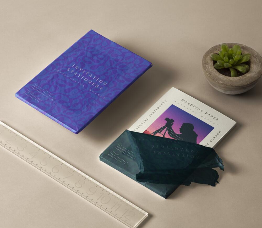 Psd Invitation Stationery Mockup 2