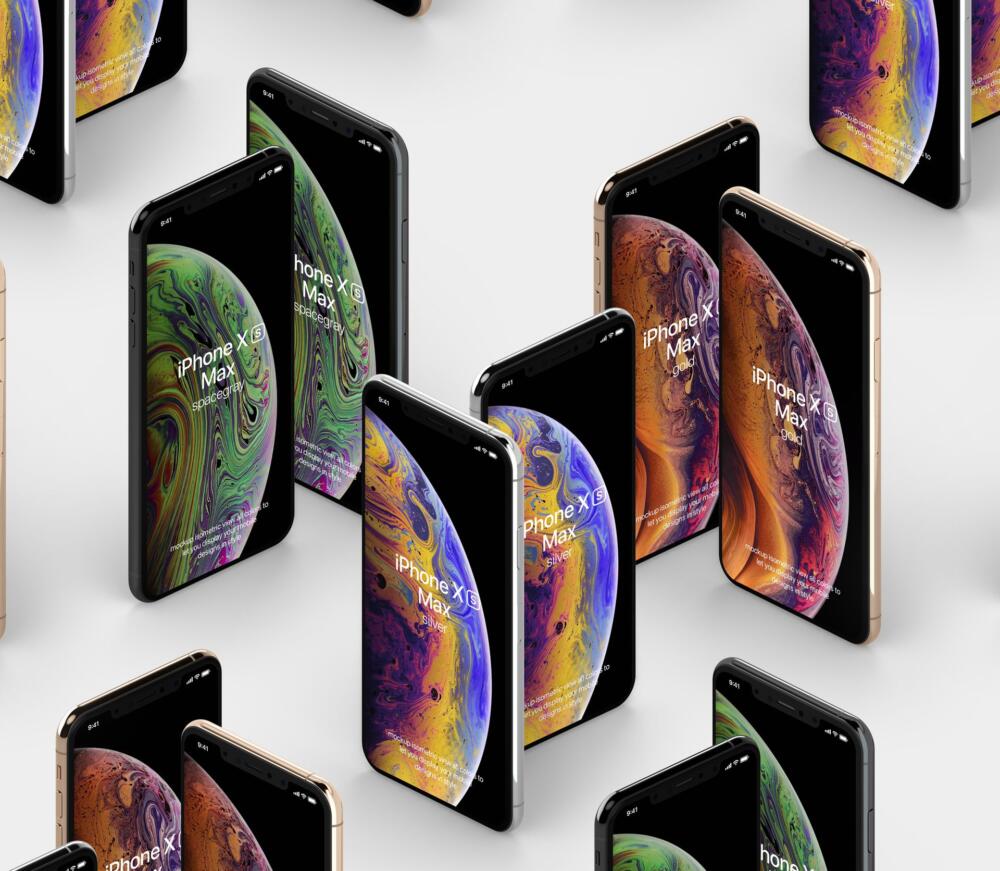 Psd iPhone XS Max Mockup Vol2