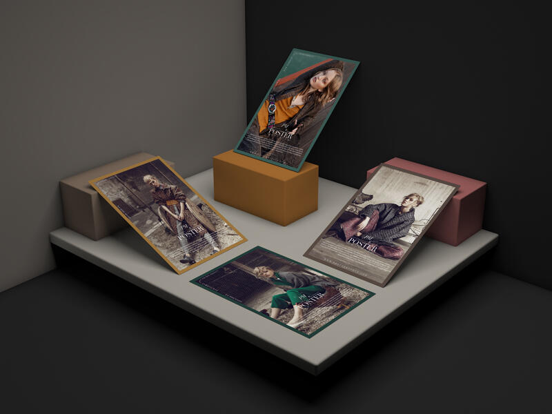 PSD Poster Branding Mockup For Designers Vol 1