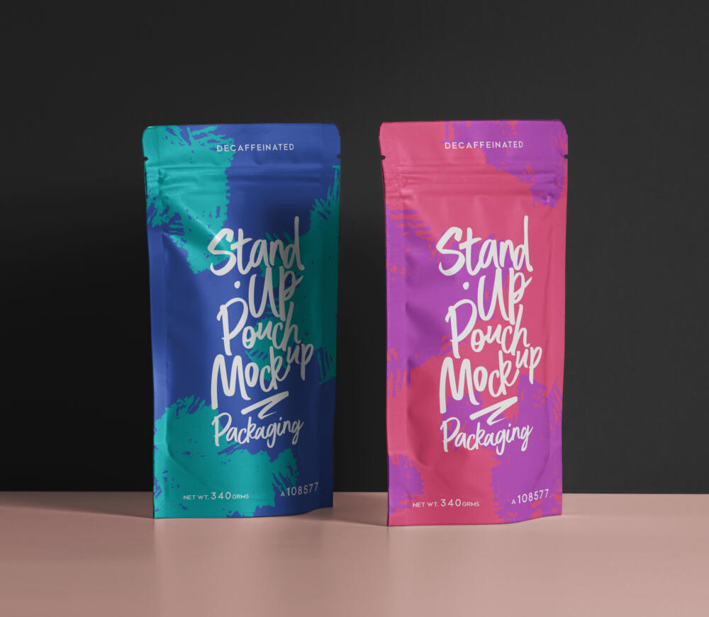 Psd Pouch Packaging Mockup Set