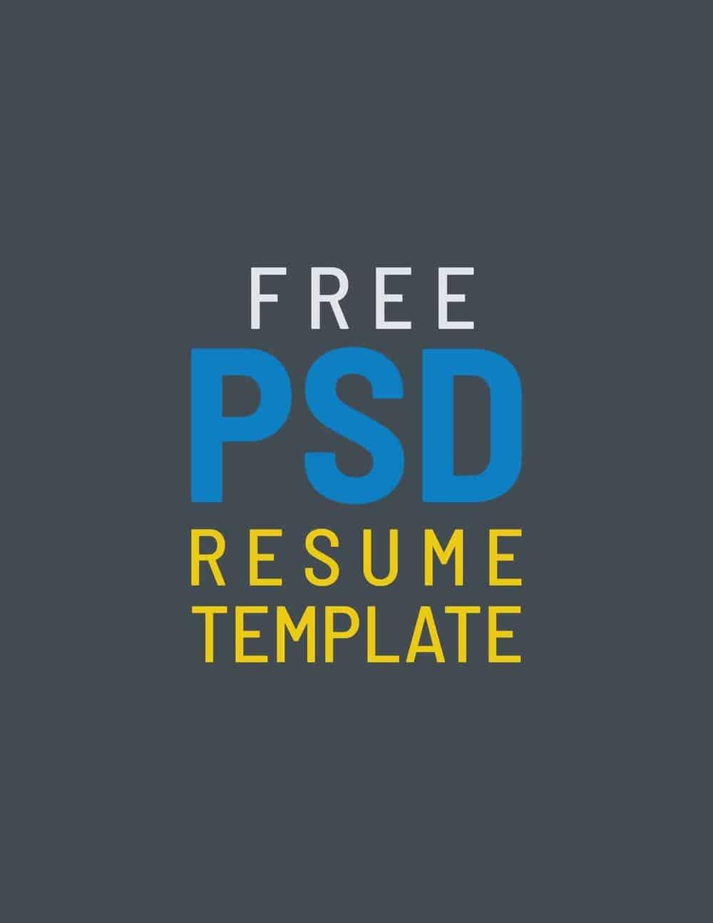 PSD Resume Templates