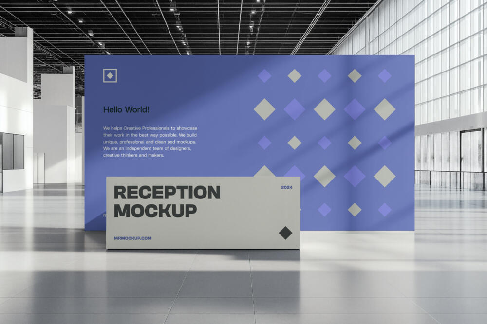 Reception in the Modern Building Mockup