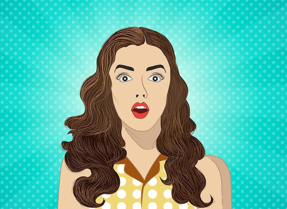 Retro Girl Illustration