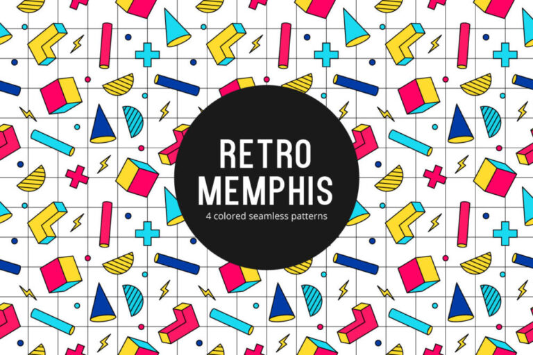 Retro Memphis Seamless Pattern