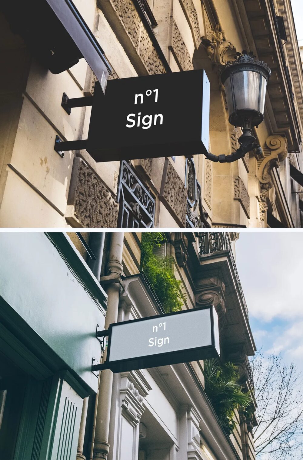 Retro sign mockup