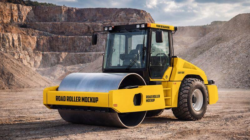 Road Roller Mockup