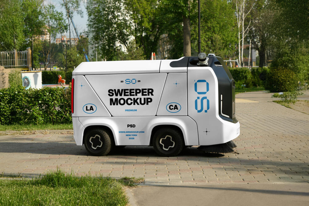 Road Sweeper Mockup