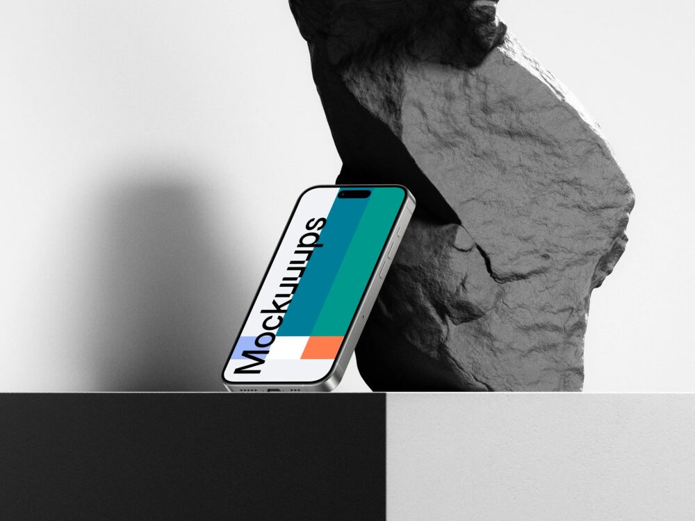 Rock iPhone 15 Pro Mockup