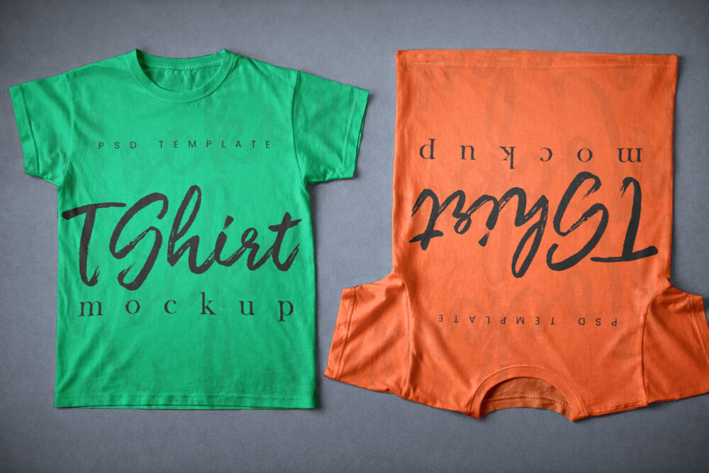 Round Neck T-Shirt Mockup