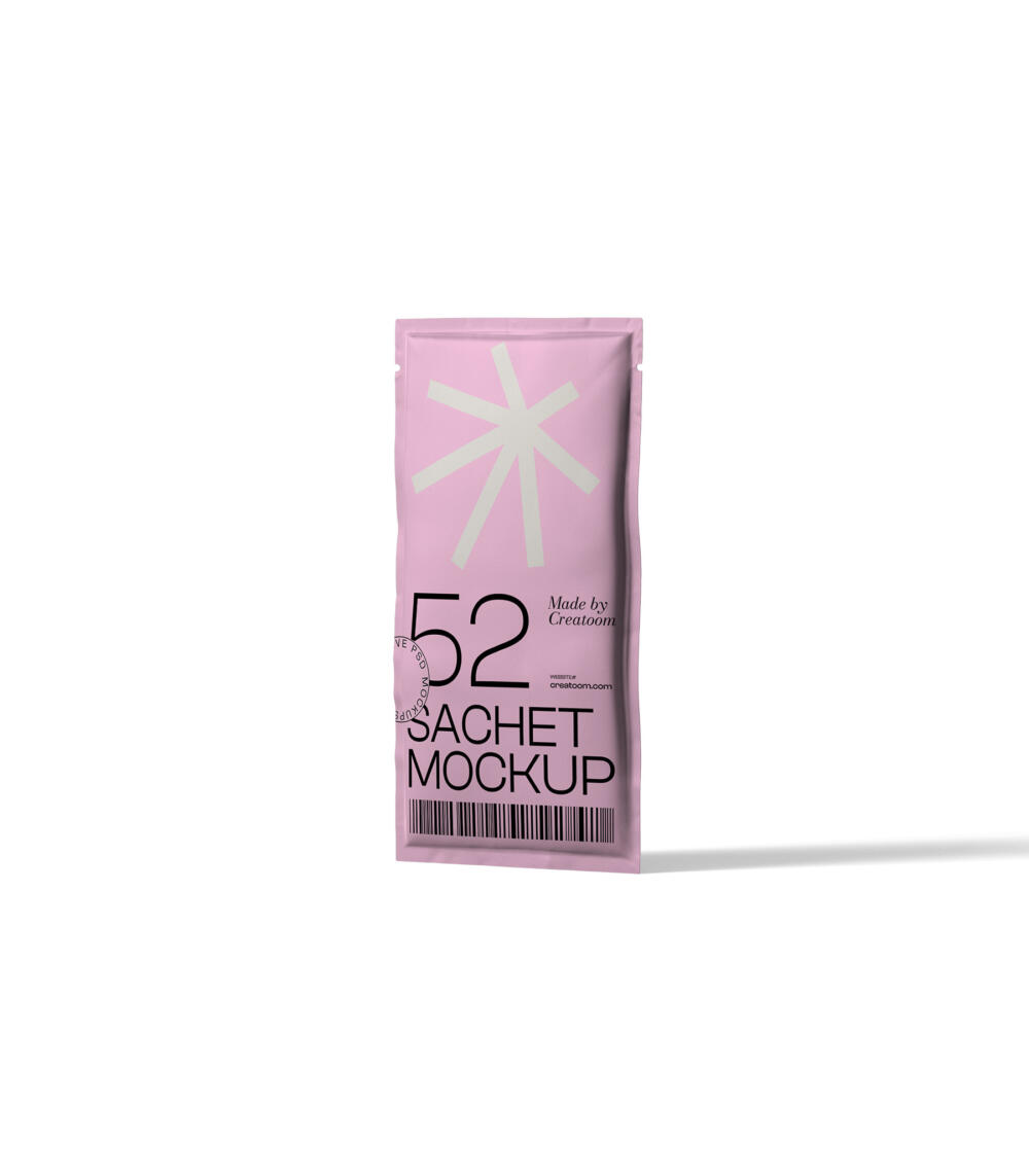 Sachet Mockup V9 Isometric | Mockup store