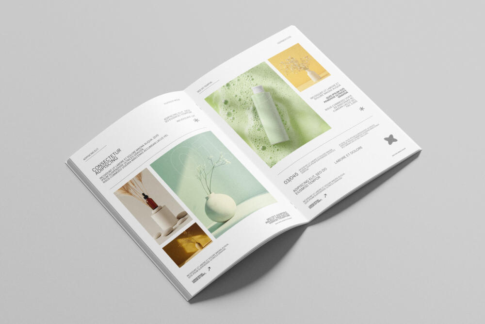 Saddle Stitch A4 Brochure Mockup