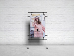 Key Chain Psd Mockup Sandwiched Clasps Poster Mockup PSD
