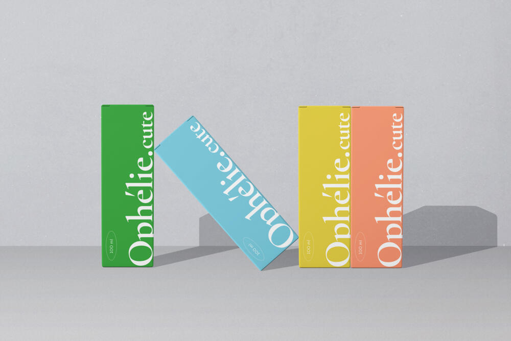 Scene With Color Paper Box Mockups