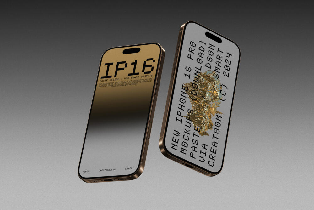 Scene With Iphone 16 Pro Mockups V1 Front View