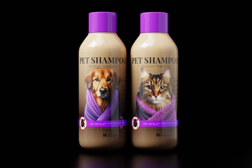 Shiny Plastic Bottle Mockups